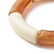 Коренастый изогнутый трубчатый браслет из бисера стрейч для девочек-подростков BJEW-JB06991-02-5