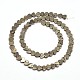 Heart Natural Pyrite Beads Strands G-I126-21-8x8mm-2