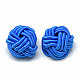 Polyester & Cotton Woven Beads WOVE-T004-14-1