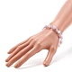 Natural & Synthetic Mixed Gemstone Beads Reiki Healing Cuff Bangles Set for Girl Women X1-BJEW-TA00023-10