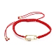 Couple Adjustable Nylon Thread Braided Bead Bracelets BJEW-JB05448-5