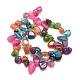 Puces naturelles crépitent perles d'agate brins X-G-P032-06-3