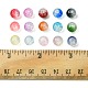 Set di perle di vetro verniciate da forno trasparenti craquelé da 375 colori in 15 colori DGLA-FS0001-05-5