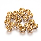 Brass Rhinestone Spacer Beads RB-A014-L6mm-01C-1