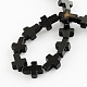 Natural Black Onyx Beads Strands G-R185-8x12mm-03-2