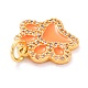 Real 18K Gold Plated Brass Micro Pave Cubic Zirconia Charms ZIRC-L100-085G-10-3