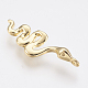 Brass Charms ZIRC-F083-019G-RS-1