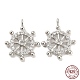 925 Sterling Silver Micro Pave Cubic Zirconia Charms STER-Q190-04P-1
