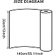 イミテーションレザー  服飾材料  ホワイト  33x140cm DIY-WH0143-08A-3