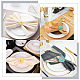 CRASPIRE Flower Napkin Rings Set of 8 Artificial Napkin Rings Daisy Napkin Holder Rings Burlap Cord Napkin Buckle Handmade Napkin Loop Bionic Twine Dinner Wedding Table Decor AJEW-CP0005-11-5