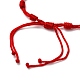 Fabricación de pulsera de cordón de nailon trenzado ajustable AJEW-JB00758-03-3