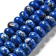 Brins de perles de pierres précieuses synthétiques mélangées G-D077-E01-01-6