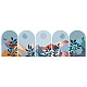 Superdant bohemien paesaggio piante adesivi murali boho blocchi di colore adesivi da parete buccia e bastone rimovibili mountain moon bohemien decalcomanie della parete per soggiorno decorazioni per parete camera da letto DIY-WH0228-633-1