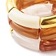 Ensemble de bracelets extensibles en perles de tube acrylique épais pour fille femme BJEW-JB07319-8