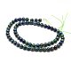 Natural Chrysocolla and Lapis Lazuli Beads Strands G-M279-08-6mm-2