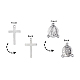 PandaHall Elite 304 Stainless Steel Pendants with Chandelier Component Links Decorations STAS-PH0019-10P-4