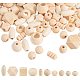 Pandahall 250 г ассорти из натурального дерева круглые и кубические WOOD-PH0008-86-1