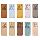 Biyun 60шт 10 цвета кожаные этикетки из микрофибры DIY-BY0001-08-1