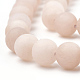 Chapelets de perles de jade blanche naturelle G-T106-250-2