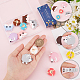 SUNNYCLUE 1 Box 15PCS Silicone Animal Beads Bulk Silicone Bead Rubber Animal Focal Beads Cute 3D Sheep Cartoon Loose Spacer Double Sided Beads for Keychain Pen Making Kit Beading Bracelets Craft SIL-SC0001-41-3