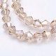 Chapelets de perles en verre X-EGLA-S056-09-3