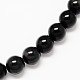 Grade AA Natural Obsidian Round Beads Strands X-G-L275-03-6mm-1