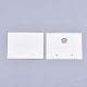 厚紙のピアスディスプレイカード  長方形  アイボリー  6.1x8cm CDIS-T003-34-1