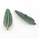 Zinc Alloy Leaf Pendants X-PALLOY-R065-009-LF-1