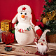 Olycraft 14 шт. 11 стильные рождественские тематические пищевые экологически чистые силиконовые бусины SIL-OC0001-13-5