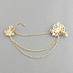 Capelli accessori del rhinestone della lega del fiore coccodrillo delle donne eleganti OHAR-R150-14-2