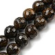 Natur Bronzit Perlen Stränge G-E571-42B-1