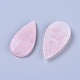 Natural rosa de cabuchones de cuarzo G-G803-08A-01-2