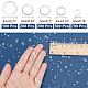 CHGCRAFT 1700Pcs 5 Sizes Clear Dewdrop Water Droplets Half Round Clear Waterdrop Resin Beads for DIY Scrapbooking Embellishments Nail Art Phone Card Making Decor RESI-CA0001-31-2