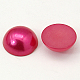 Half Round Domed Imitated Pearl Acrylic Cabochons OACR-H001-3S-2