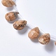 Chapelets de perles en jaspe avec images naturelles G-G822-09B-3