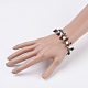 Electroplate Glass Stretch Bracelets BJEW-JB03621-01-3