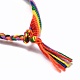 Pulsera del orgullo del arco iris BJEW-F419-03-3