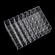 40区画プラスチックビーズ貯蔵容器を矩形  全くカバーしません  透明  11.7x18.9x8.1cm X-CON-Q025-01-1