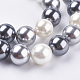 Chapelets de perles en coquille électrolytique BSHE-E018-10mm-09-1