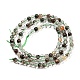 Quartz de lodolite vert naturel / brins de perles de quartz de jardin G-G933-03B-01-2