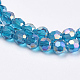 Glass Beads Strands EGLA-F120-M02-4