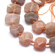Chapelets de perles de sunstone naturelle naturelles G-K223-50A-3