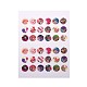 DIY Scrapbooking Bottle Caps Non-Adhesive Paper Picture Stickers Collage Sheets for Clear Flat Round Glass Tile Cabochon Pendants AJEW-L030-M-2