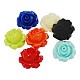 Mixed Opaque Resin Flower Cabochons X-CRES-B953-M-1