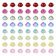 128 pièces 8 couleurs perles de verre peintes à la bombe transparentes GLAA-TA0001-26-3