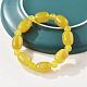 Браслеты из натуральных бусинок желтого агата G-P570-01K-2