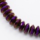 Grade A Electroplate Non-magnetic Synthetic Hematite Beads Strands G-N0014-8x3mm-08-1