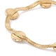 Bracelet chan à chevrons perlé fleur de perle en plastique BJEW-G656-04G-3