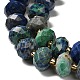 Натуральные бусы из хризоколлы и лазурита G-P573-A64-10x6mm-4