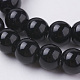 Synthetic Black Stone Beads Strands G-G088-8mm-3